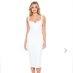 Nookie White Romance Midi Dress